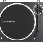 audio technica at lp70xbt turntable with bluetooth black/silver