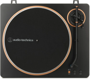 audio technica at lp70x turntable black/bronze